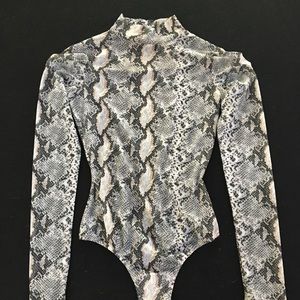 Snake Print Body Suit